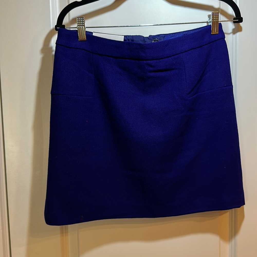 Blue felt skirt- size 2
